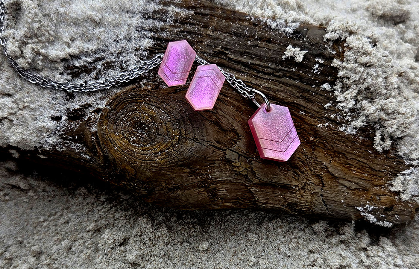 Notasheep Gem Crystal Pink - sada šperků